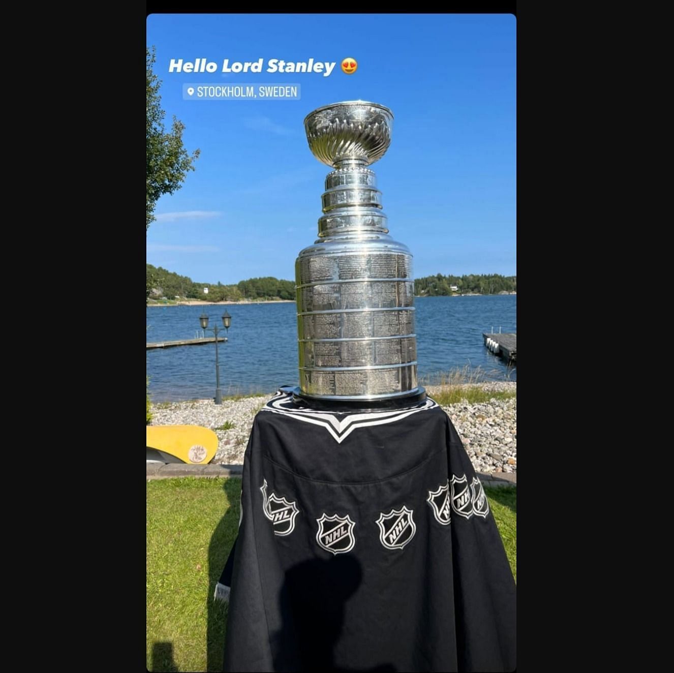 The Stanley Cup celebration in Stockholm